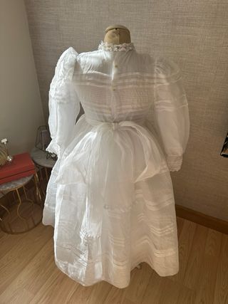 Traje Comunión Vintage Años 50 Blanco