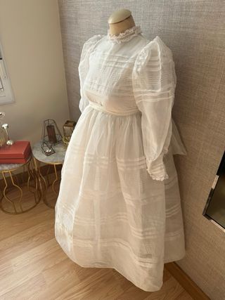 Traje Comunión Vintage Años 50 Blanco