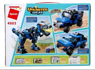 Juguete Dinosaurio Mecánico Qman transformable.