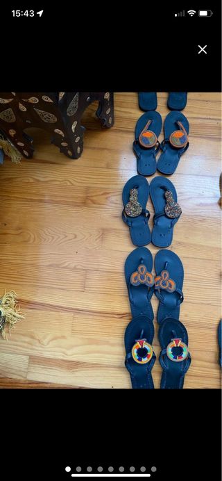 Sandalias Étnicas Decoradas