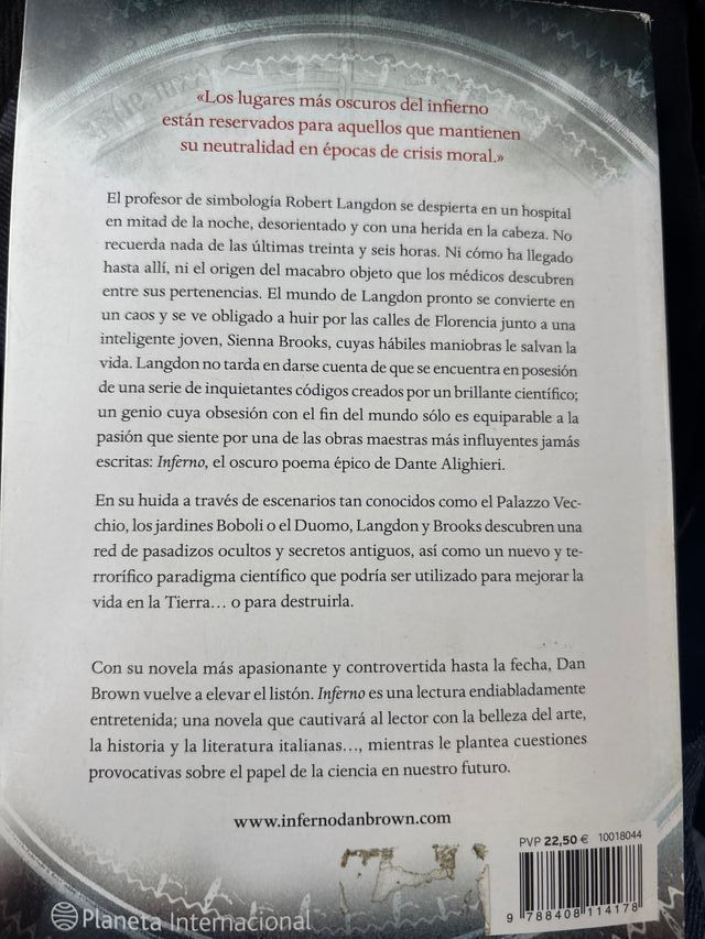 Inferno (Versión española) (Spanish Edition)