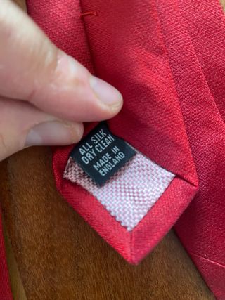 Corbata de Seda Roja