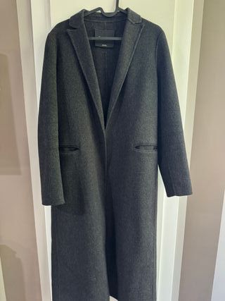 Abrigo Massimo Dutti Gris Mujer