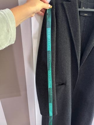 Abrigo Massimo Dutti Gris Mujer