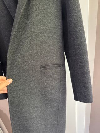 Abrigo Massimo Dutti Gris Mujer