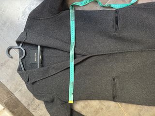 Abrigo Massimo Dutti Gris Mujer