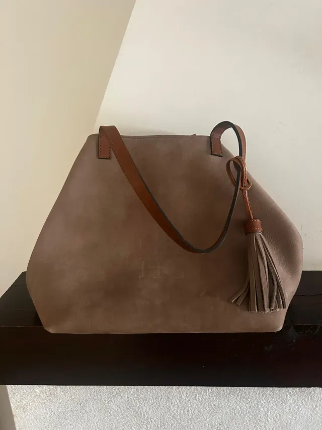 Bolso Carolina Herrera Beige y Marrón