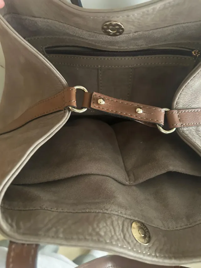 Bolso Carolina Herrera Beige y Marrón