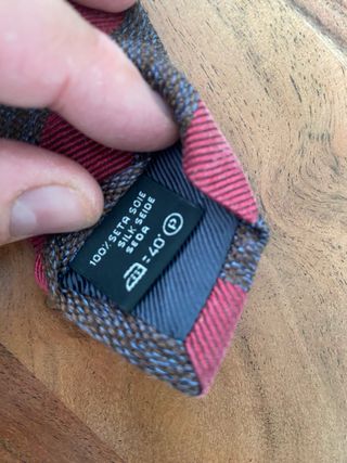 Corbata de seda a rayas