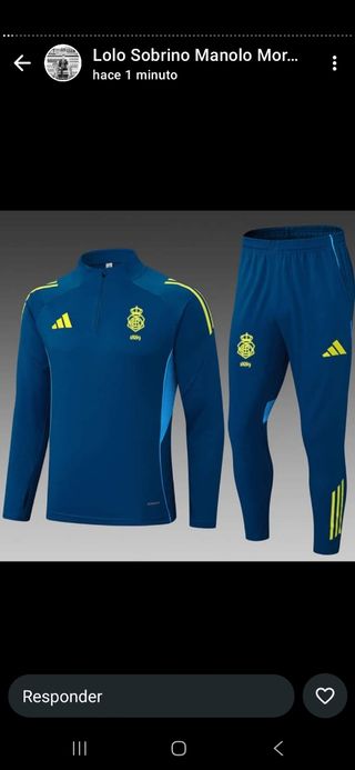 Chándal Adidas Azul y Amarillo