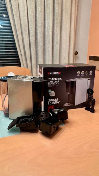 Cafetera Cápsulas KÜKEN 20 BAR 1500W