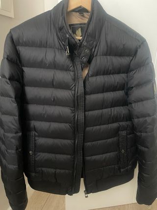 Chaqueta Belstaff Negra Plumas