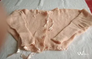 Scalda cuore vintage rosa con passamaneria