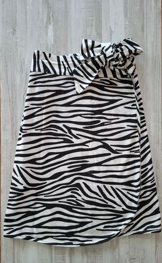 Falda Pareo Cebra Aire Retro Talla XS