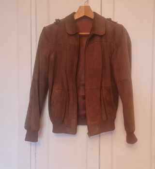 Chaqueta de ante marrón Talla M