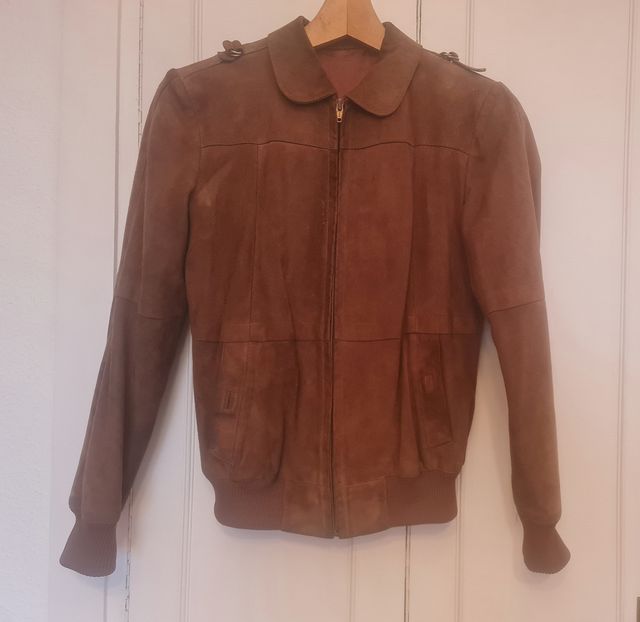 Chaqueta de ante marrón Talla M