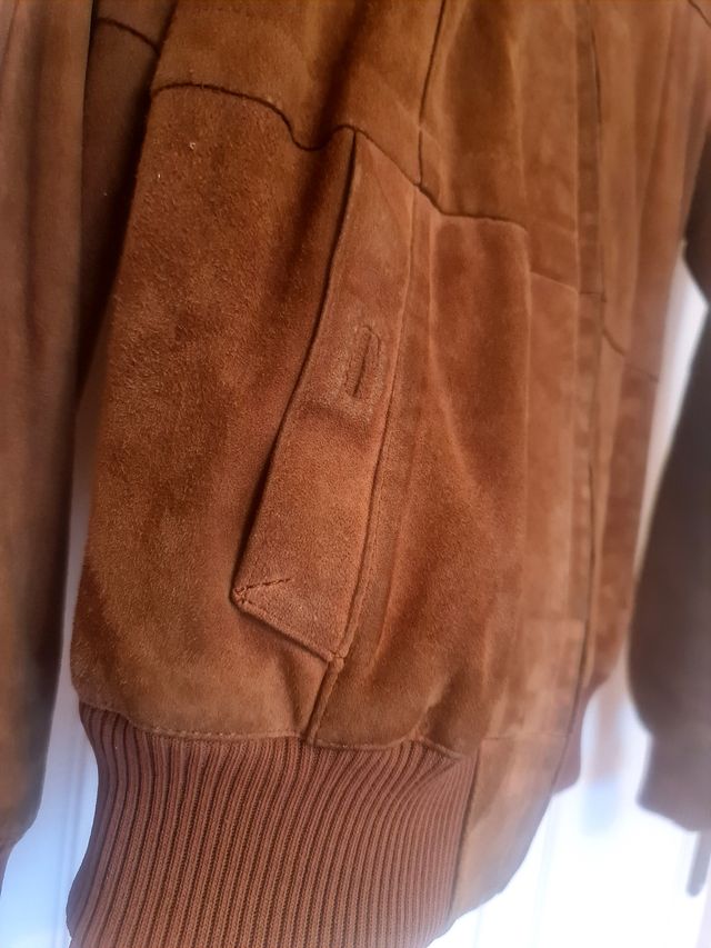 Chaqueta de ante marrón Talla M