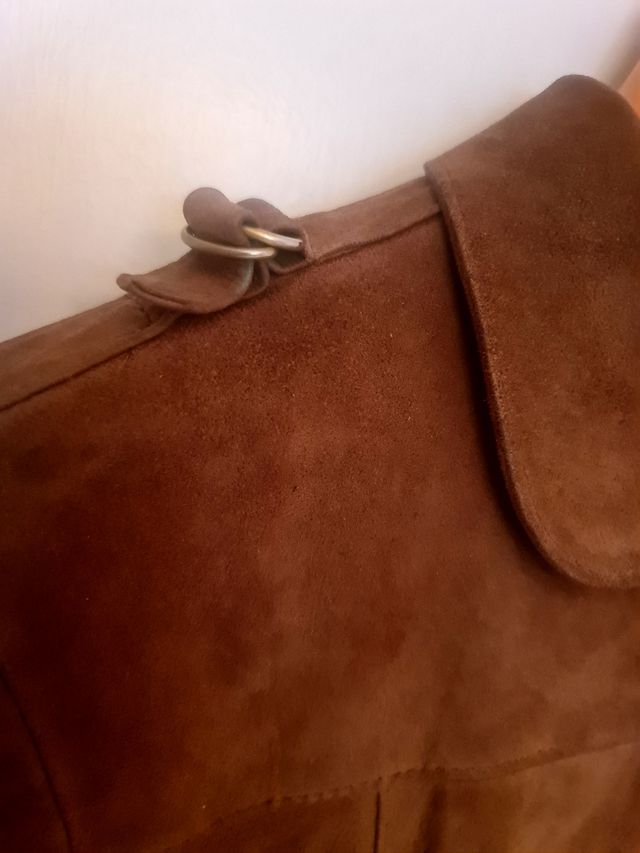 Chaqueta de ante marrón Talla M