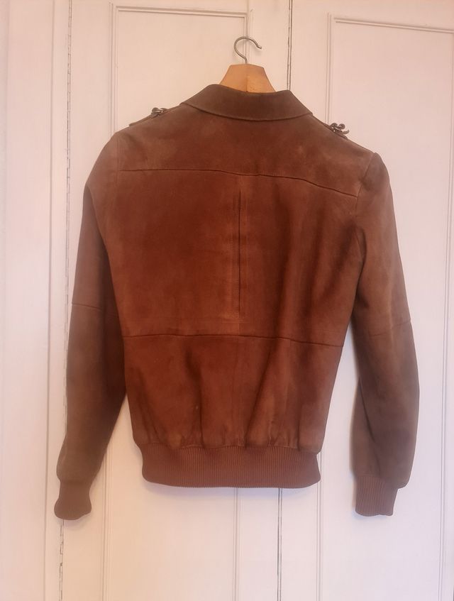 Chaqueta de ante marrón Talla M