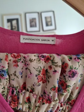  Top Fucsia de Purificación Garcia  y falda
de Zar