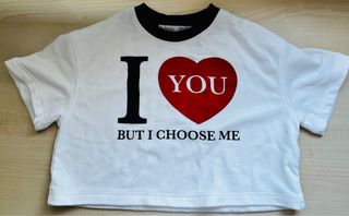 Camiseta Bershka I YOU Talla Única