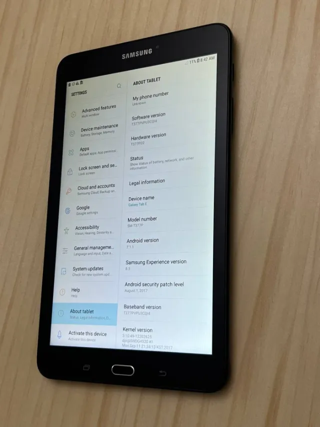 Samsung Galaxy Tab E 8 inch Negra wifi