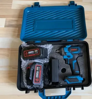 Llave de impacto 588V con 2 baterías