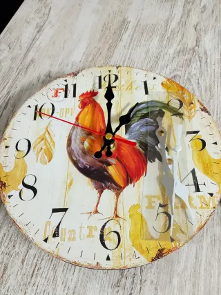 Reloj de Pared/Cocina con Gallo