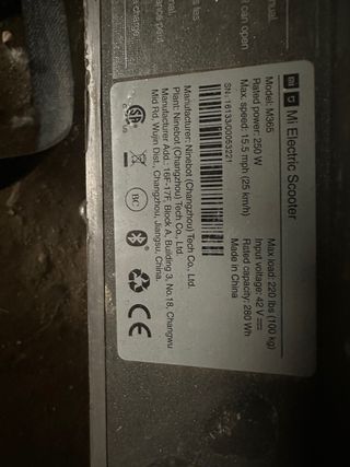 Patinete eléctrico para reparar