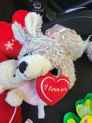 Set peluche cuore e animali