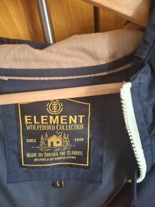 Cortavientos Element Hombre Azul y Naranja