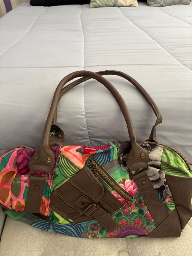 Bolso Desigual Multicolor y Marrón