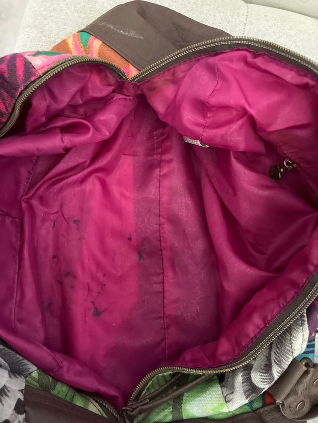 Bolso Desigual Multicolor y Marrón