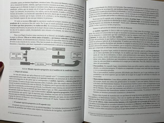 Simone De Beauvoir : El segundo sexo.