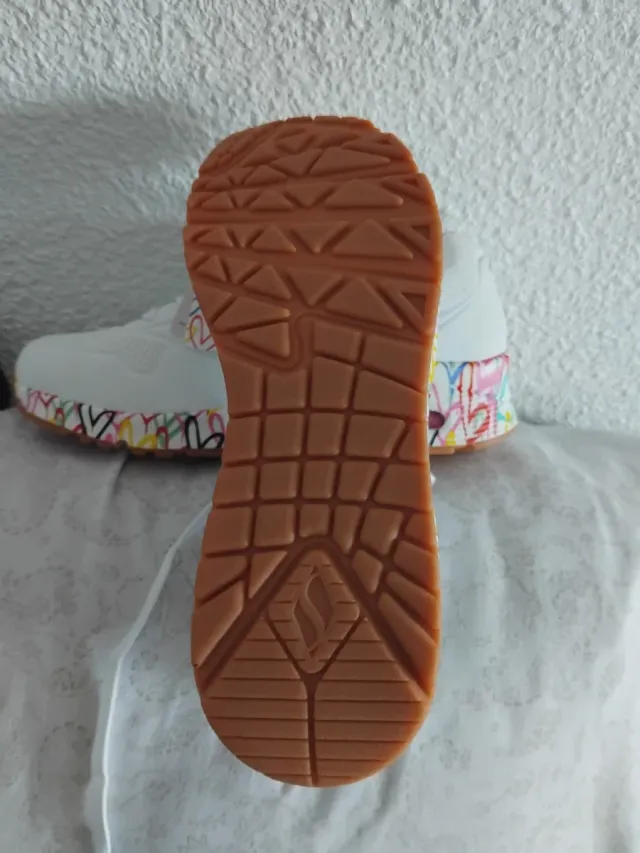 Zapatillas Skechers Blancas Multicolor