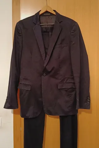 Traje Zara Hombre Negro