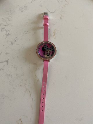 Reloj Disney Minnie Rosa y Plateado