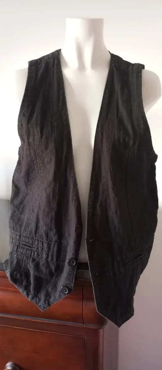 Chaleco hombre tejido negro