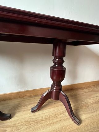 Mesa de salón plegable de madera