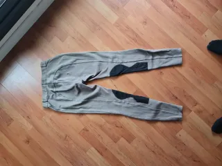 Pantalón hípica niña beige y negro