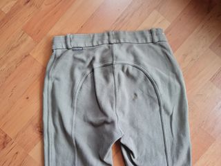 Pantalón hípica niña beige y negro