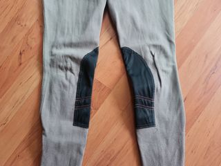 Pantalón hípica niña beige y negro