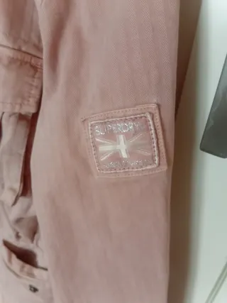 Chaqueta Parka Superdry Rosa Camuflaje