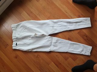 Pantalón Hípica Niña Blanco