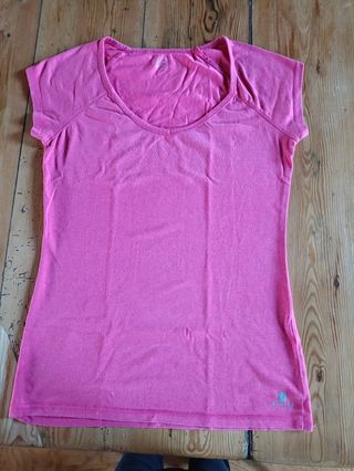 Camiseta deportiva Decathlon rosa T/S