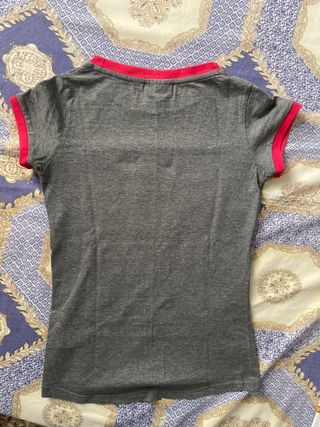 Camiseta Fila Gris Talla S Logo Multicolor