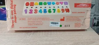 Juego educativo de madera: números y formas