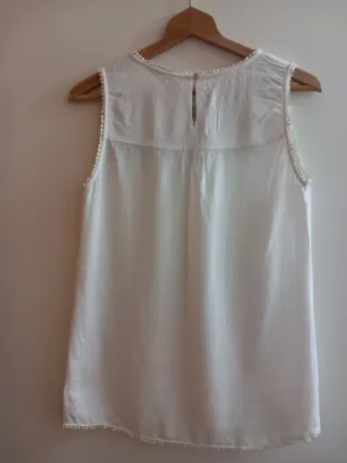 Camisa Anany blanca bordada