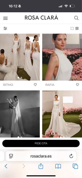 Vestido Novia Rosa Clara Nuevo 2025