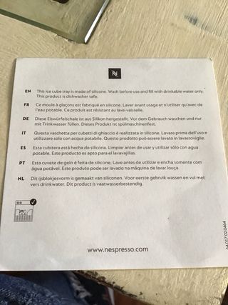 Molde silicona cubitos cuadrados